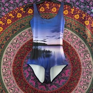 BlackMilk Clothing- Dark Moon Swim- Size Small Long Torso- PC